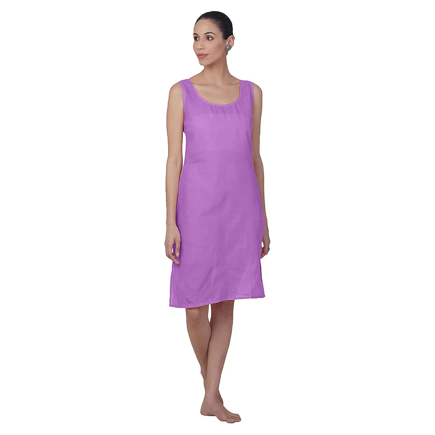 Chiffon Georgette Dyed Real Pasted Mirror Work Kurti, Sharara & Dupatta Set With Free Matching Cotton Inner