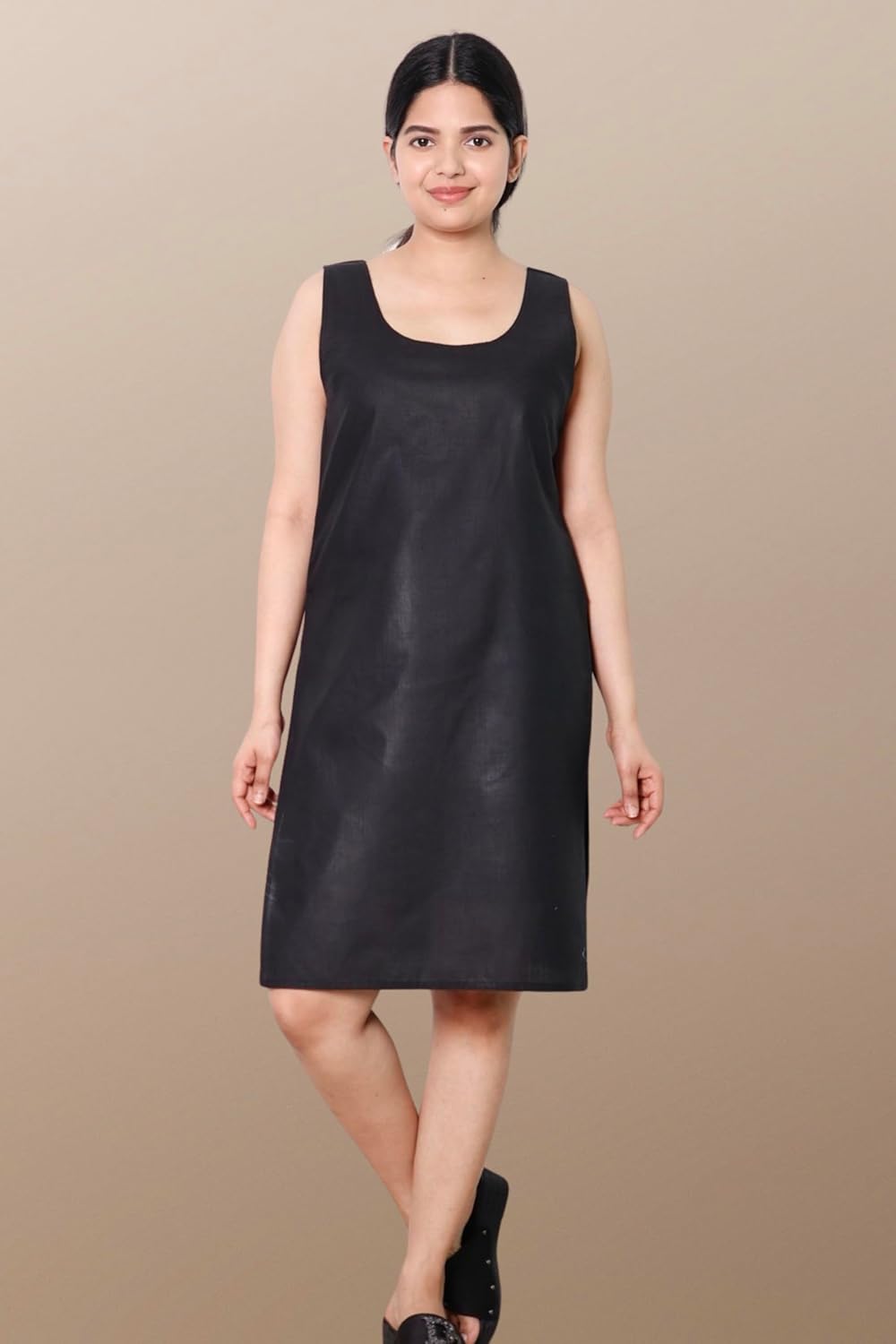 Hadia Georgette Chikankari Straight Kurti With Real Pasted Mirror Work & Matching Cotton Inner