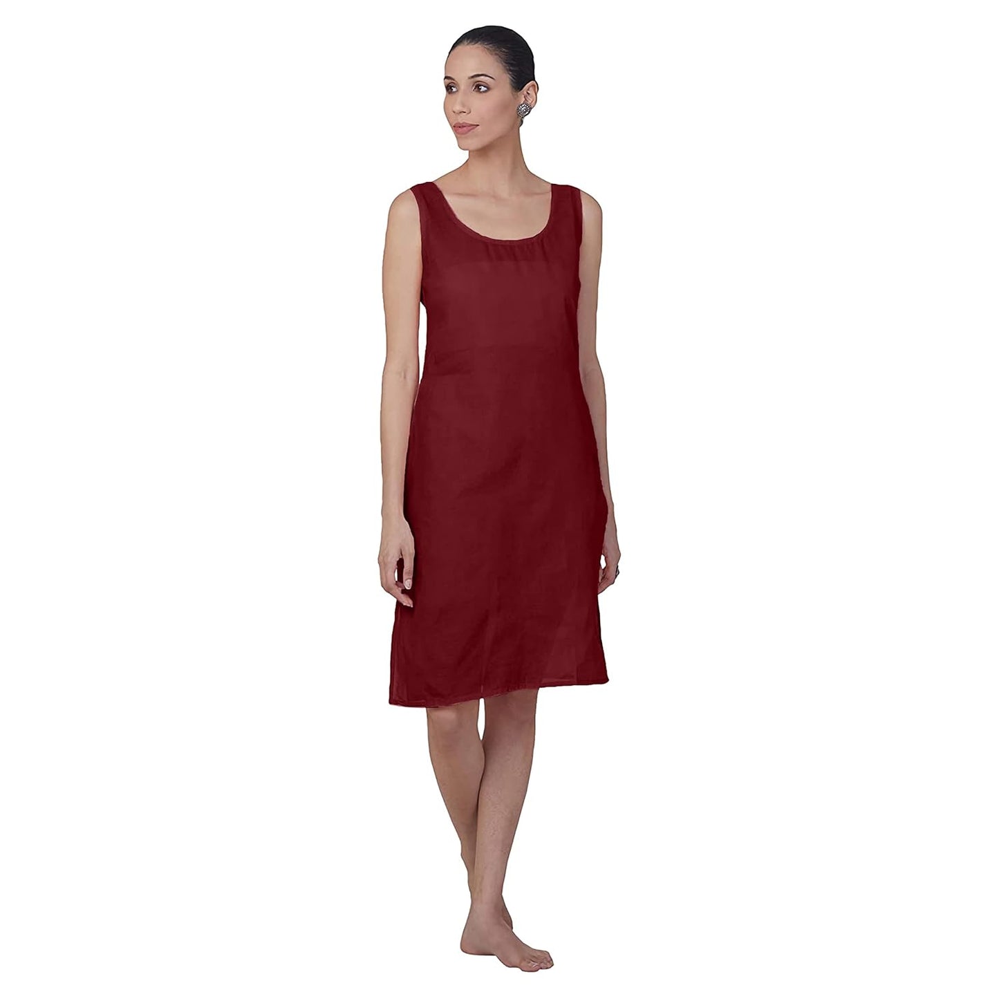 Chikankari Chiffon Georgette Straight Kurti With Real Pasted Mirror Work & Matching Cotton Inner