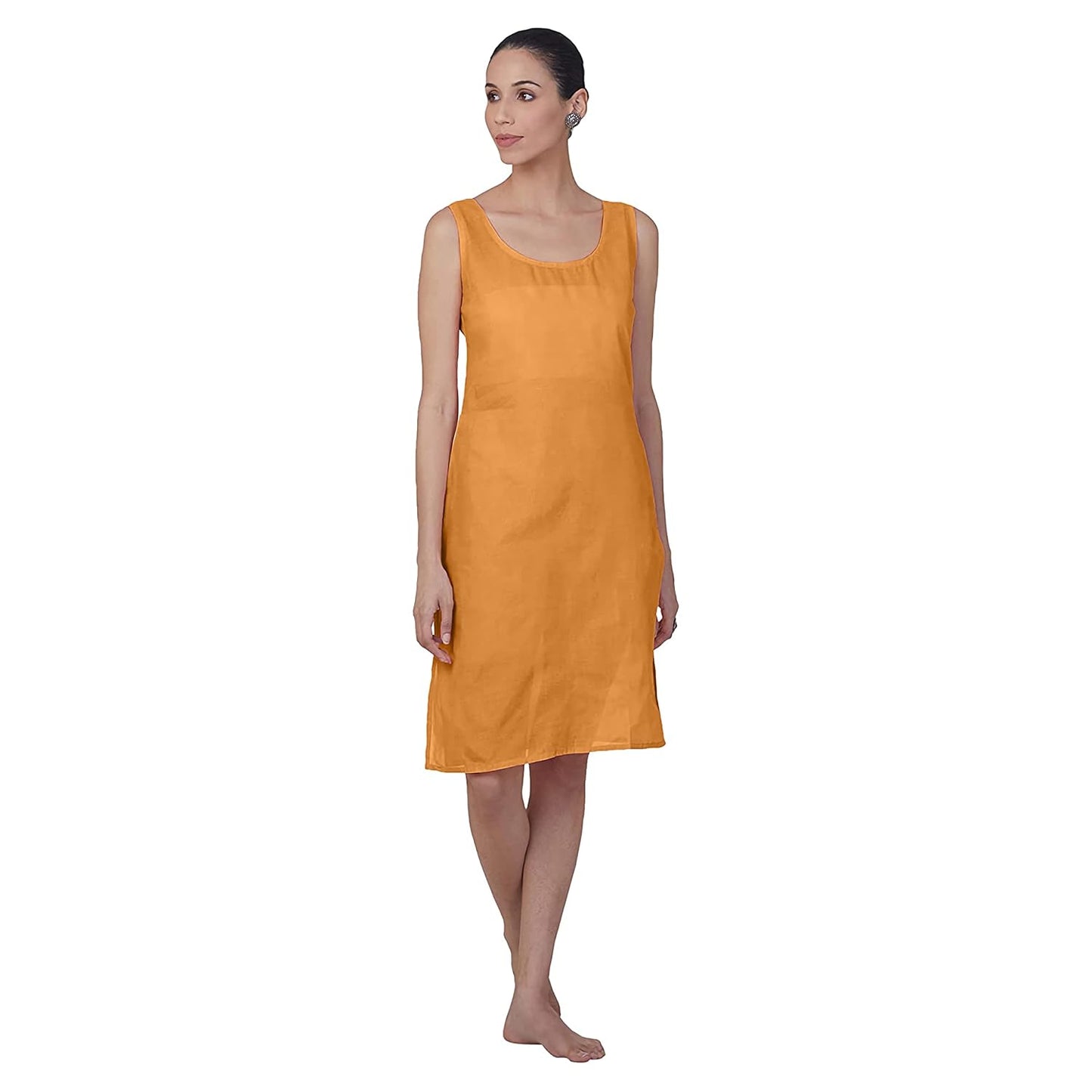Women's Chiffon Georgette Chikankari Booti Jaal Kurti With Matching Cotton Inner
