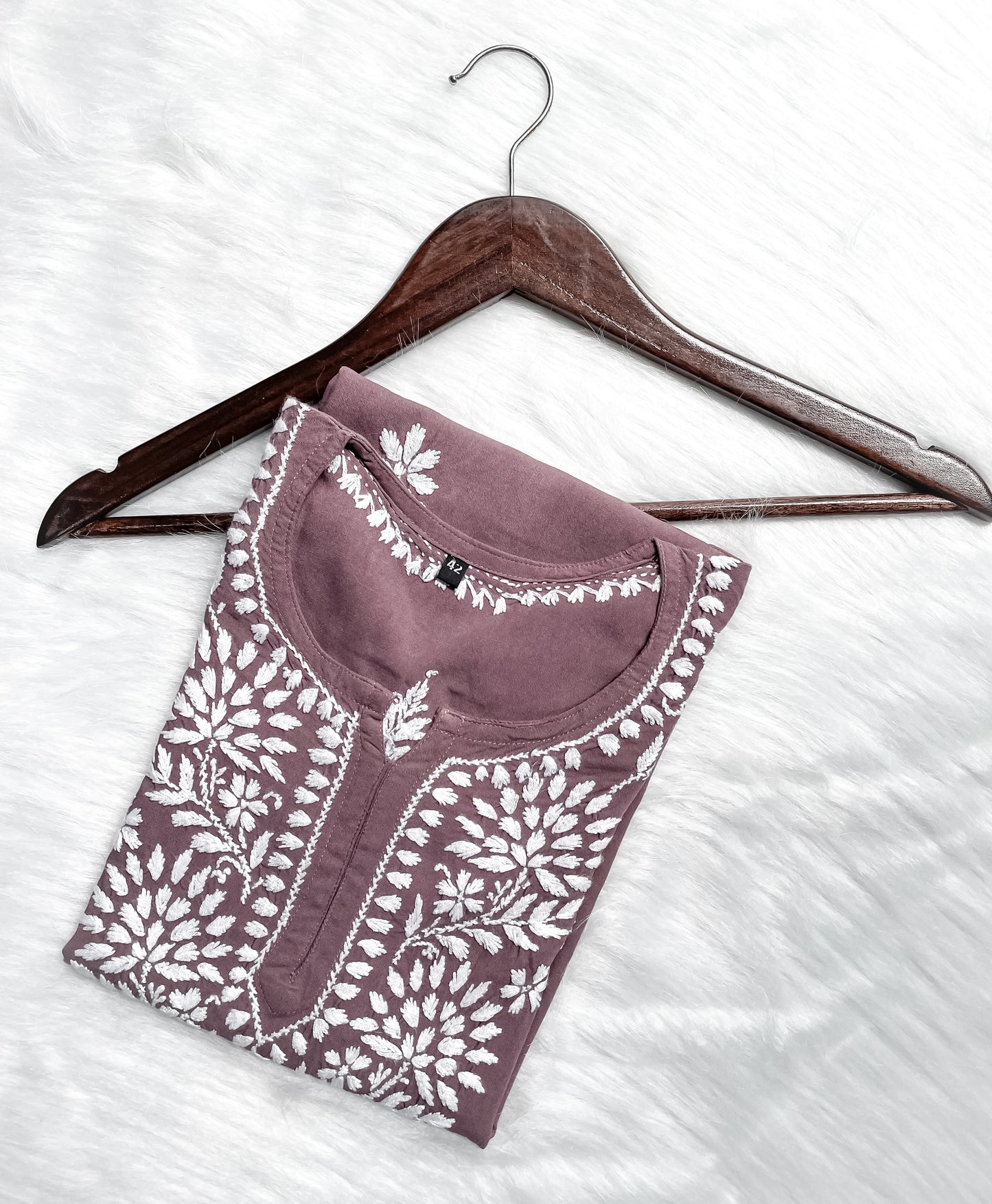 Soft Rayon Short Chikankari Kurti – 28" Inches Length, Comfortable, Breathable & Perfect for Every Occasion