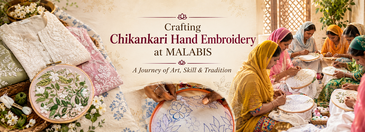 Crafting Chikankari Hand Embroidery at MALABIS