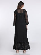 Black Hala Muquesh Embellishments 4-Piece Kurti Set