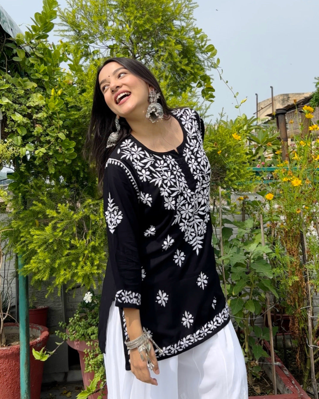 Women's Luxurious Soft Rayon Chikankari Short Kurti – Elegant, Breathable & Perfect for Every Occasion!