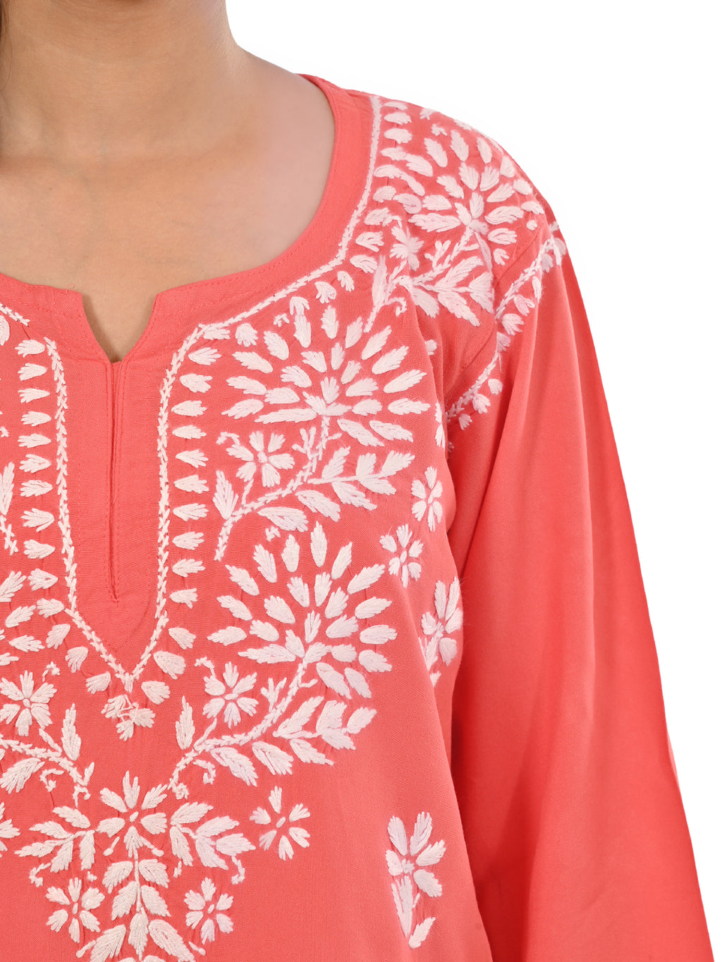 Mahira Coral  Rayon Short Top - Comfortable, Breathable &amp; Perfect for Every Occasion by malabis