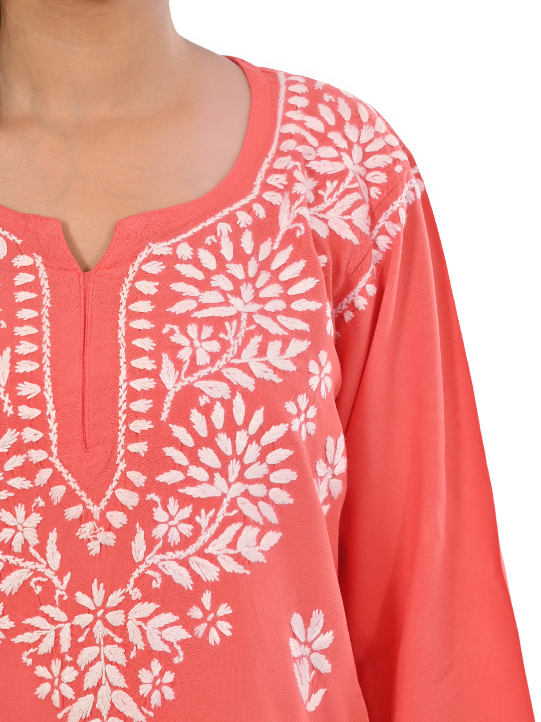 Mahira Coral  Rayon Short Top - Comfortable, Breathable &amp; Perfect for Every Occasion by malabis