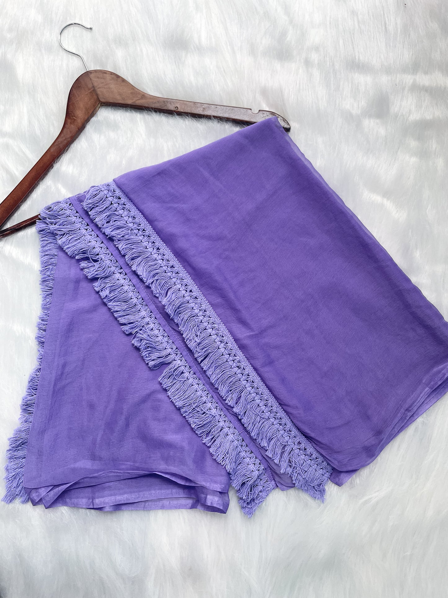 Trana Handcrafted Dyed Lucknowi Chikankari Cotton Kurti, Palazzo & Dupatta Set