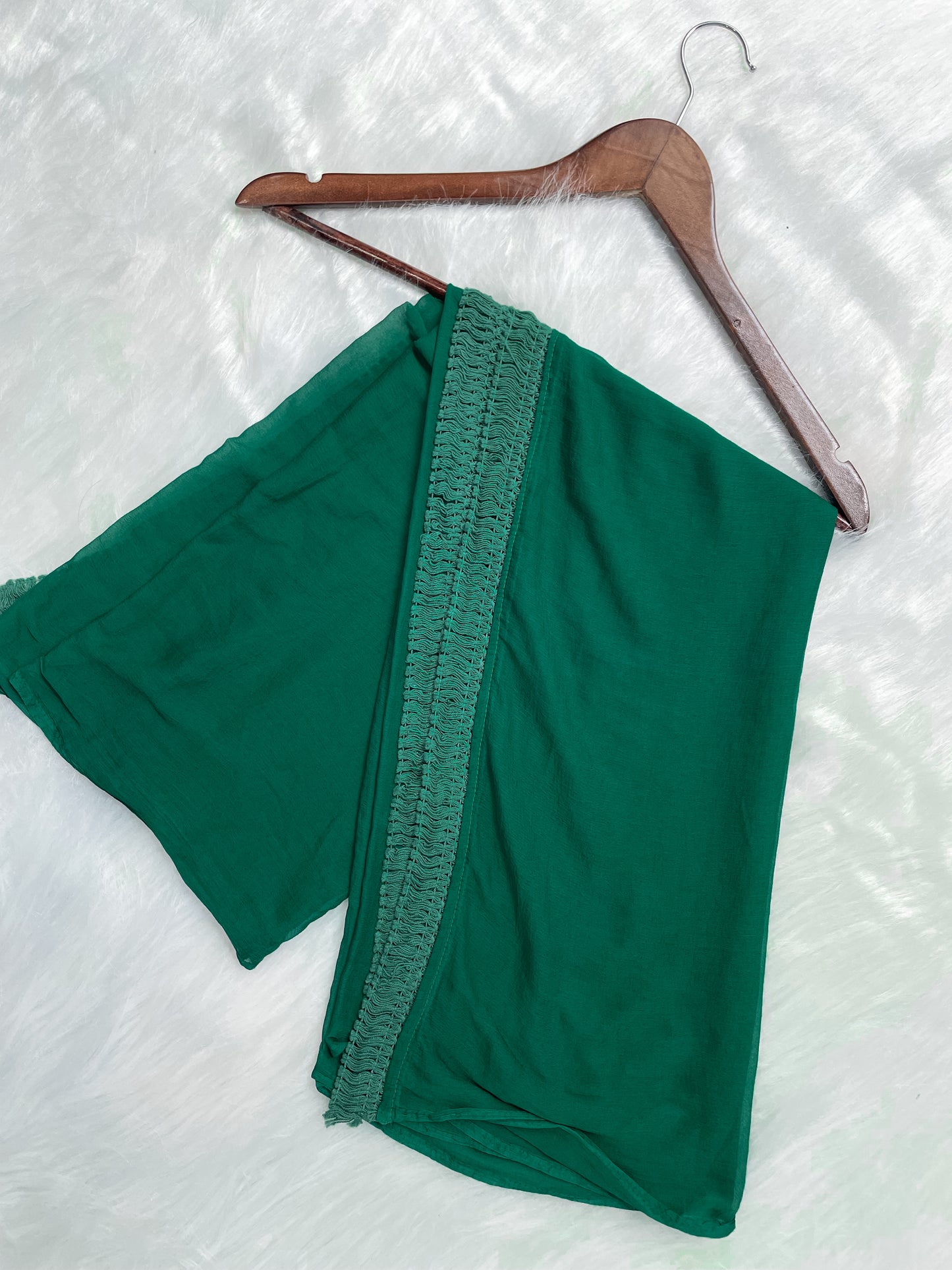 Trana Handcrafted Dyed Lucknowi Chikankari Cotton Kurti, Palazzo & Dupatta Set