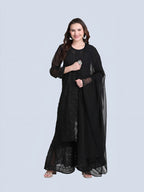 Black Hala Muquesh Embellishments 4-Piece Kurti Set