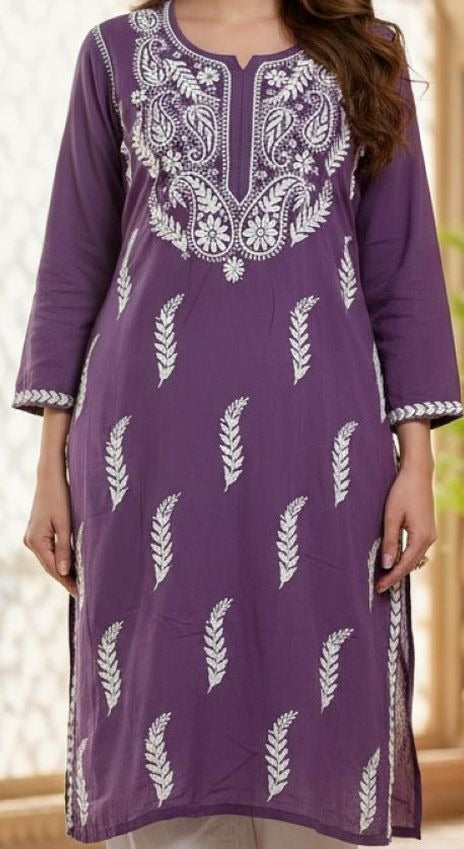 Lavender Haya plus size modal kurti