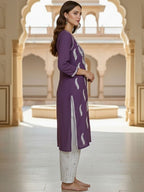 Lavender Haya plus size modal kurti