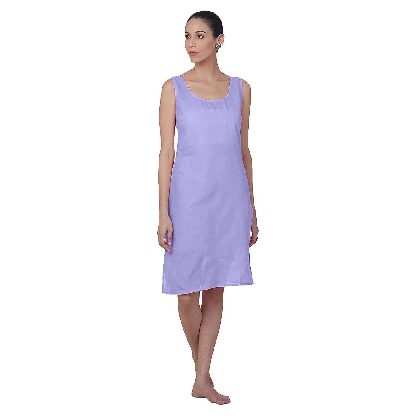 Women's Chiffon Georgette Chikankari Booti Jaal Kurti With Matching Cotton Inner
