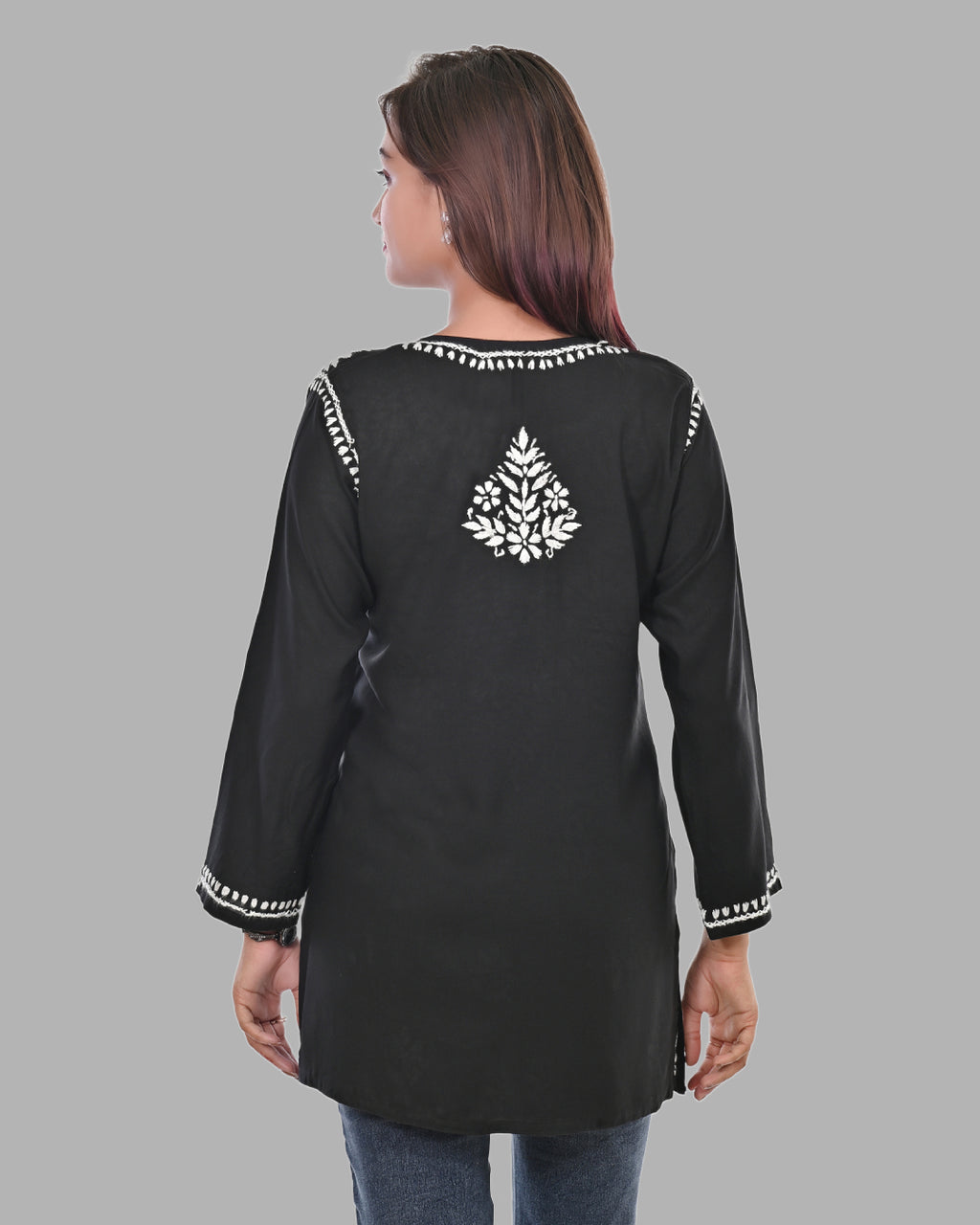 Mahira Black  Rayon Short Top - Comfortable, Breathable &amp; Perfect for Every Occasion by malabis