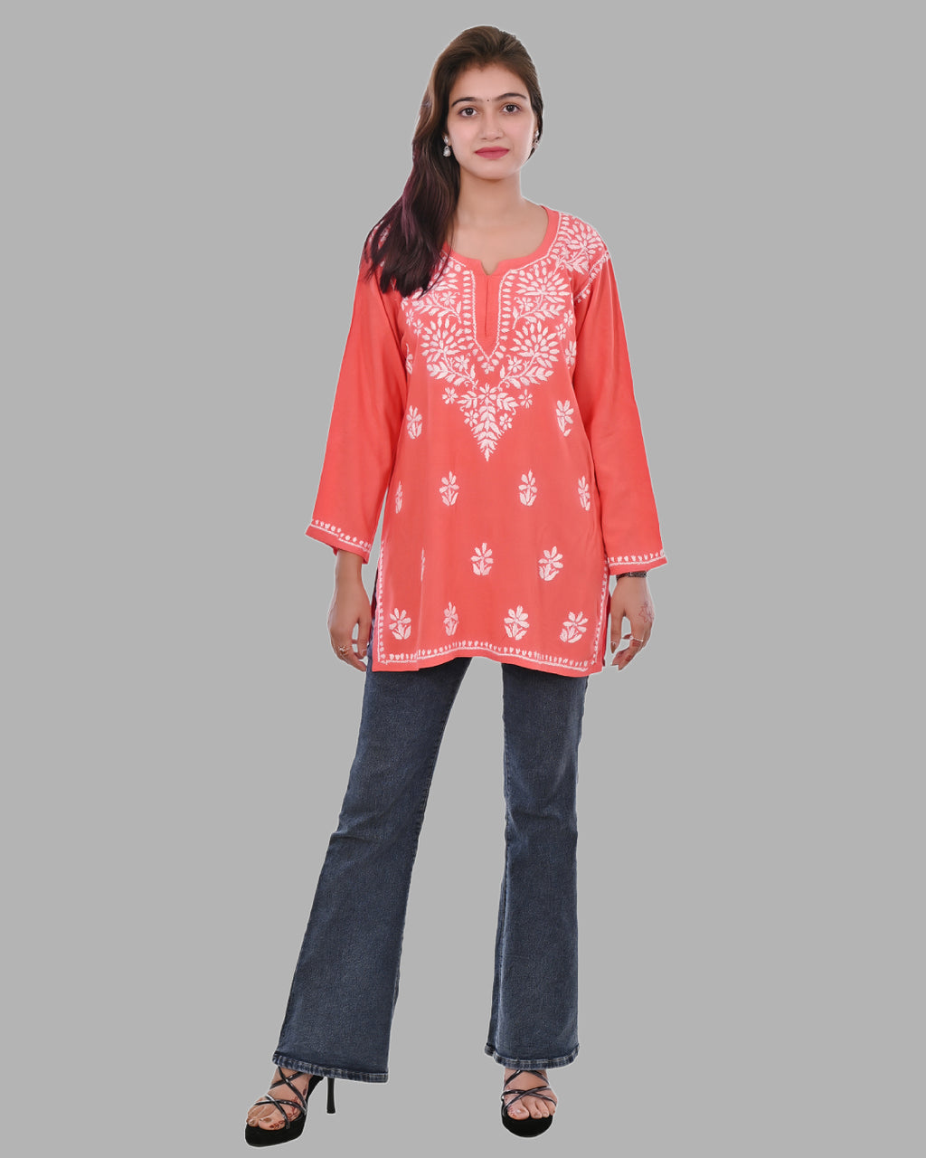 Mahira Coral  Rayon Short Top - Comfortable, Breathable &amp; Perfect for Every Occasion by malabis