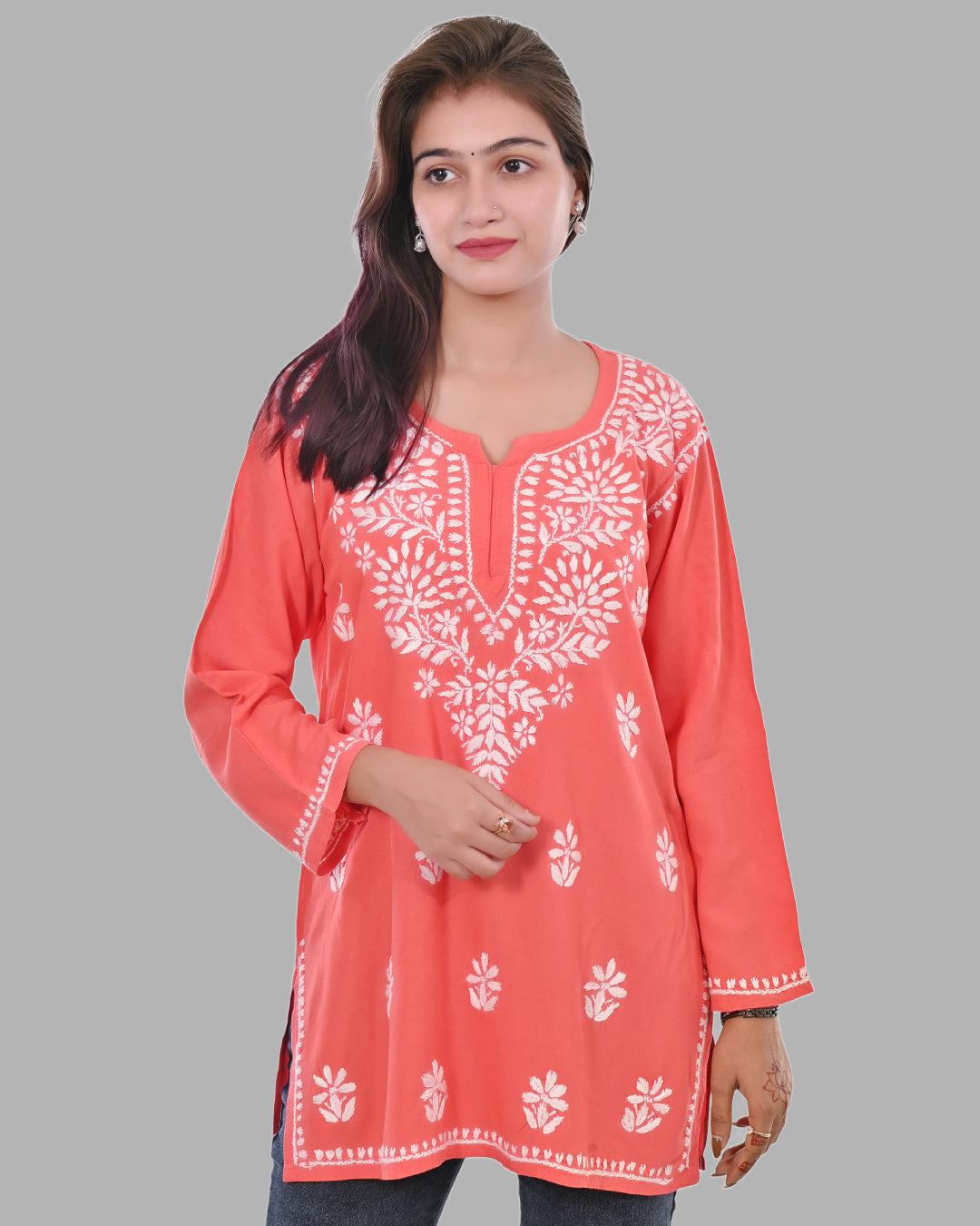 Mahira Coral  Rayon Short Top - Comfortable, Breathable &amp; Perfect for Every Occasion by malabis