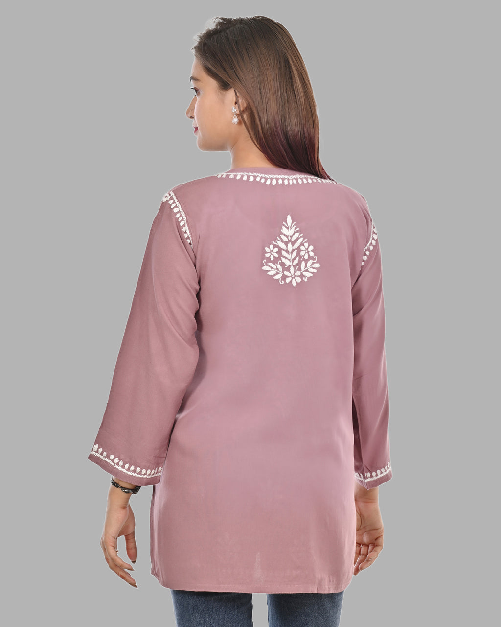 Mahira Mauve  Rayon Short Top - Comfortable, Breathable &amp; Perfect for Every Occasion by malabis