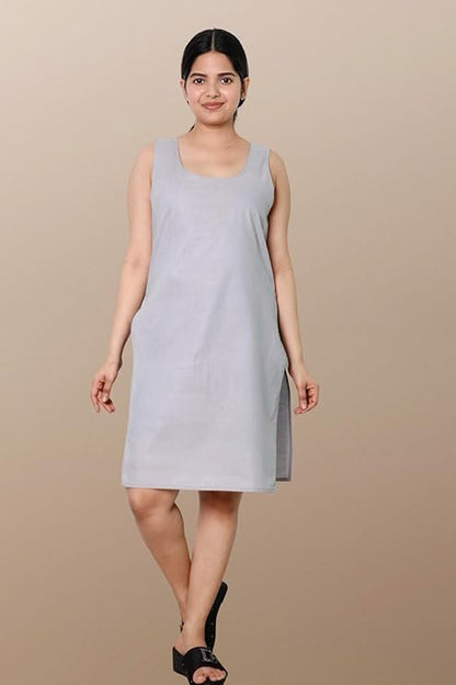 Hadia Georgette Chikankari Straight Kurti With Real Pasted Mirror Work & Matching Cotton Inner