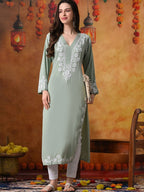 Pista Rayon V Neck Kurti
