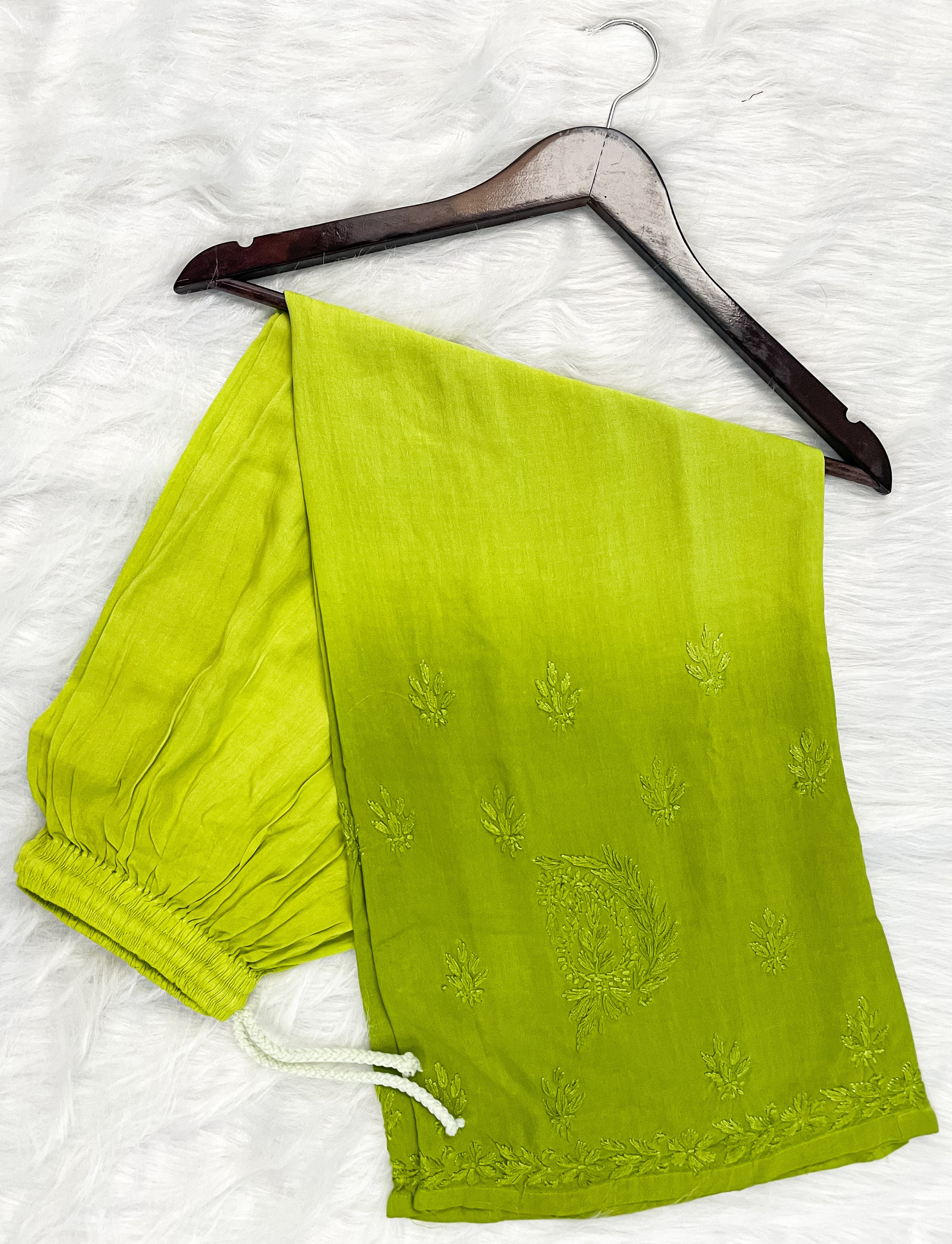 Light Green Laila Ombre Dyed Rayon Kurti