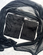 Black Laila Ombre Dyed Rayon Kurti