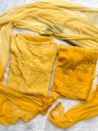 Yellow Laila Ombre Dyed Rayon Kurti