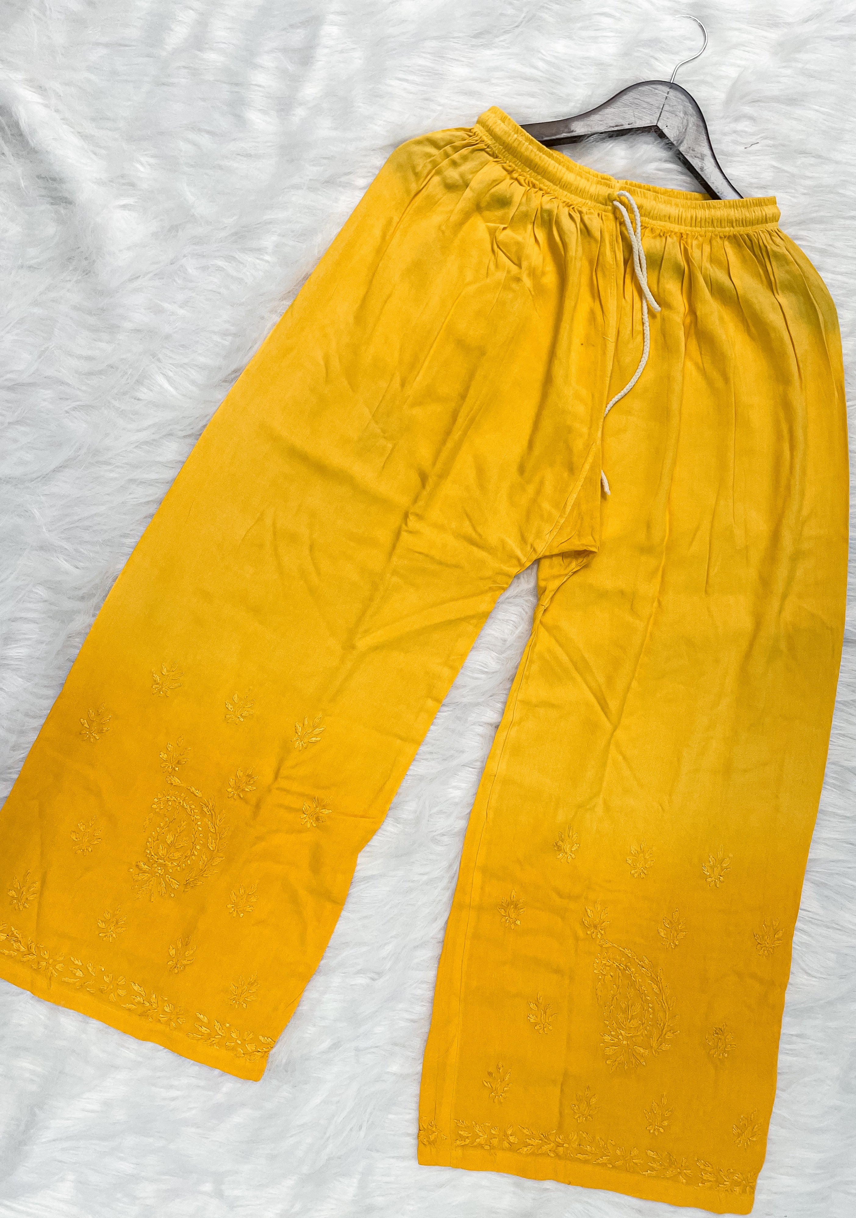 Yellow Laila Ombre Dyed Rayon Kurti