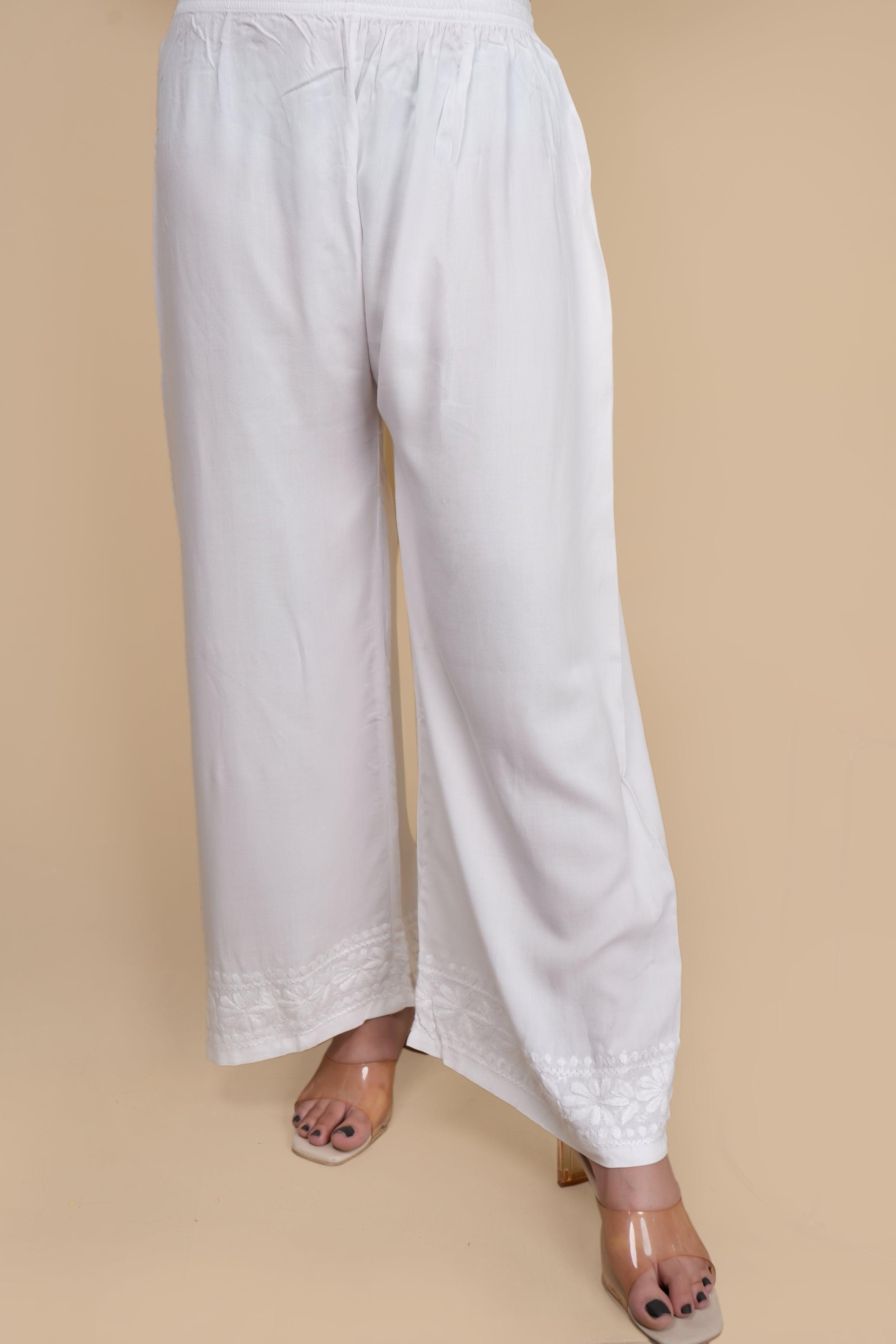 White rayon kurti