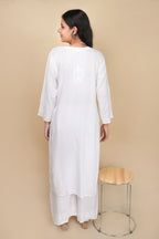 White rayon kurti