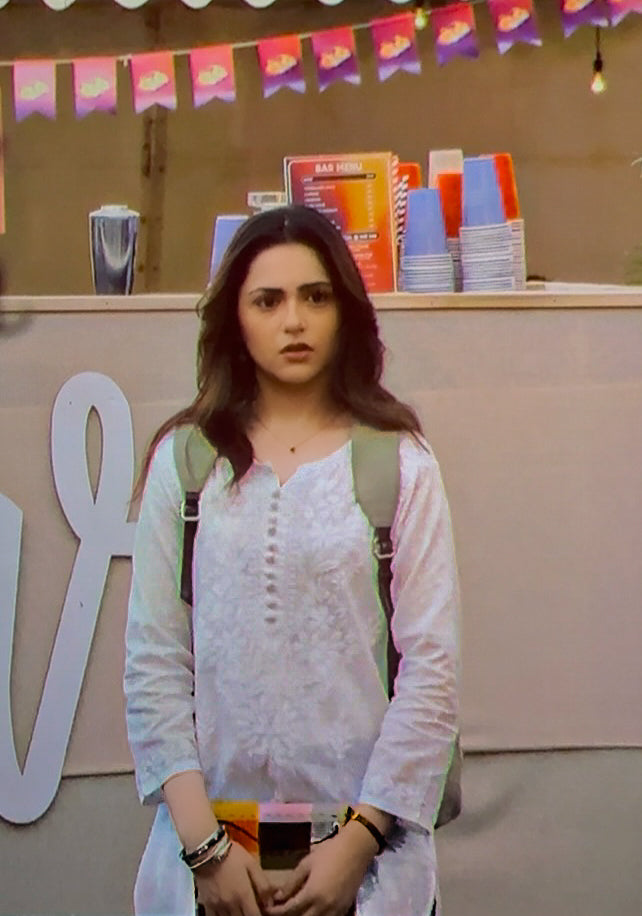 White SAIYAARA White Soft Combed Cotton Chikankari Kurti Malabis.in